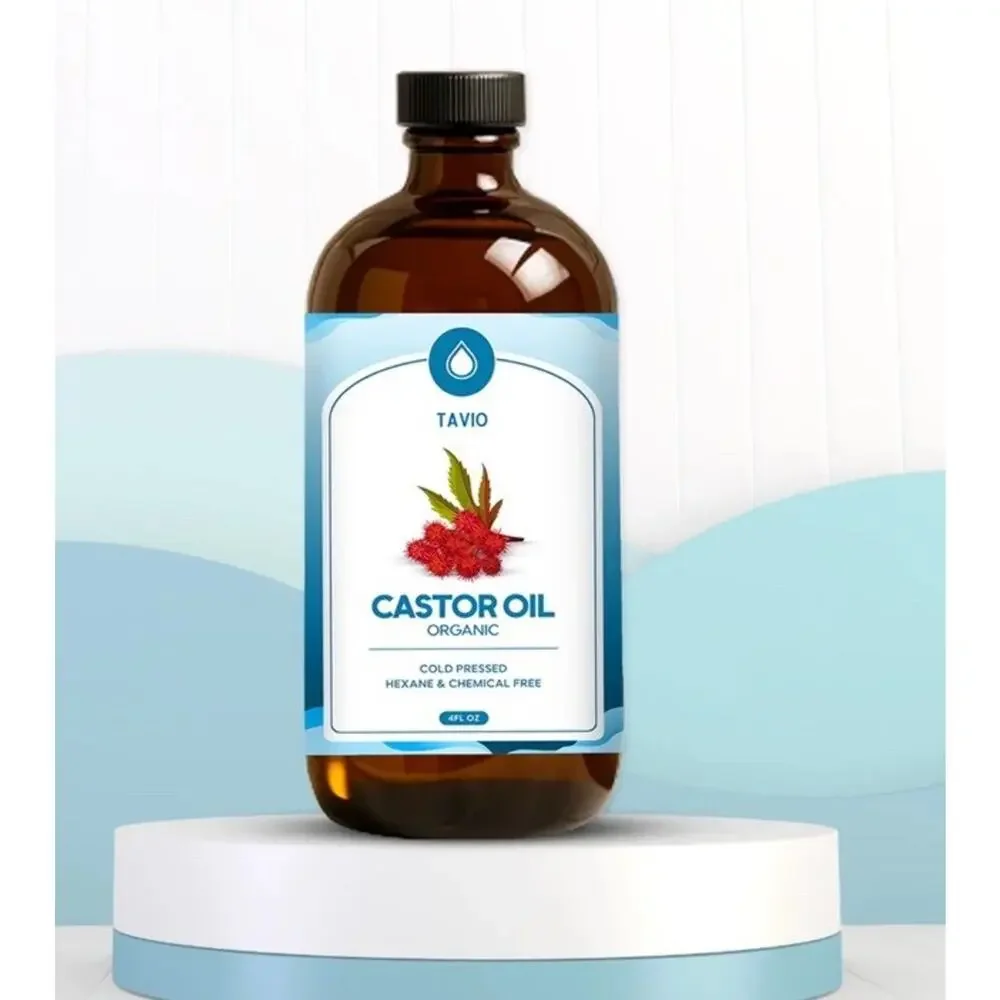 New in Box Sealed Tavio Castor Oil 100% Organic Cold Pressed 4 fl oz NIB NEW